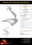 Comrac COMLA933 Phoenix Free Standing Desk Mount