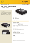 DeLOCK 5.25“ SATA Enclosure