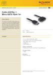DeLOCK Cable eSATAp / Micro SATA, 1m