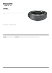 Panasonic DMW-MA1 camera lens adapter