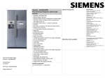 Siemens KA60NA40 side-by-side refrigerator