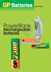 GP Batteries Mid-Range Series PowerBank Mini Quick & 2 X 2500AA & 2 X 950AAA
