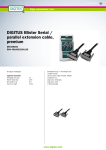 Digitus Serial / parallel extension cable, 5m