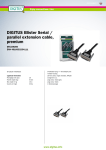 Digitus Serial / parallel extension cable, 3m