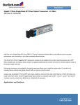 StarTech.com Gigabit 1310nm Single Mode SFP Fiber Optical Transceiver - LC 40km