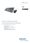 Philips SPT3900 USB 800 DPI Wired multimedia desktop