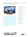 Samsung LN37B650 LCD TV