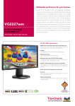 Viewsonic Graphic Series VG2227wm 22" LCD Monitor