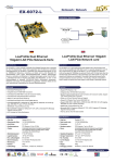 EXSYS 10/100/1000 PCI Dual Ethernet Card