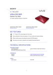 Sony VAIO VGN-CS31S/R notebook