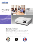 Epson PowerLite 78 Multimedia Projector