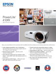 Epson PowerLite 410W Multimedia Projector