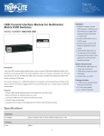 Tripp Lite USB Console Interface Module for NetDirector Matrix KVM Switches