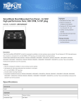 Tripp Lite SmartRack Roof-Mounted Fan Panel - 6-120V high-performance fans; 630 CFM, 5-15P plug