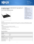 Tripp Lite SmartRack Keyboard Shelf (25 lb/11 kg capacity; 16 in / 406 mm depth)