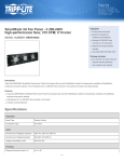 Tripp Lite SmartRack 3U Fan Panel - 3 208-240V high-performance fans; 315 CFM; C14 inlet