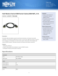 Tripp Lite Null Modem Serial DB9 Serial Cable (DB9 M/F), 6-ft.