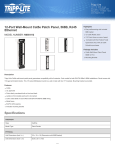 Tripp Lite 12-Port Wall-Mount Cat5e Patch Panel, 568B, RJ45 Ethernet