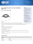 Tripp Lite Cat5e 350MHz Molded Patch Cable (RJ45 M/M) - Black, 7-ft.