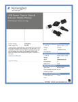 Kensington USB Power Tips for Sony Ericsson Mobile Phones