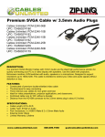 Cables Unlimited SVGA M/M & 3.5mm M/M 15 ft