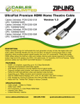 Cables Unlimited UltraFlat HDMI 1.3 2.0m