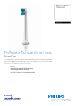 Philips Sonicare ProResults HX6021 1-pack Compact sonic toothbrush head