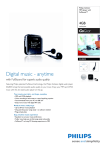 Philips SA2845 4GB* Flash audio player