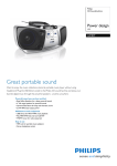 Philips AZ1839 MP3 CD Soundmachine