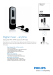 Philips SA2526 2GB* Flash audio player