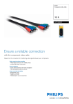 Philips SWV2304W 12 ft Component video cable