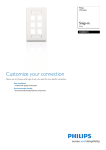 Philips SDJ8006W Snap-in 6-Port Wall plate