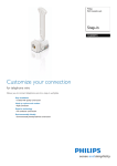 Philips SDJ8088W Snap-in RJ12 modular jack