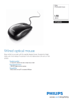 Philips SPM4800BB USB 1000 DPI Wired optical mouse