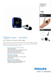 Philips SA2846 4GB* Flash audio player