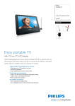 Philips PVD778 7" LCD Portable TV