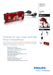 Philips SA2440BT 4GB* Digital MP3 player