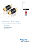 Philips SWA2039W RCA in-line connectors