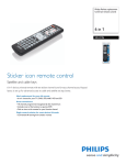 Philips SRU4106 Icon Universal remote control