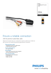 Philips Composite A/V to scart cable SWV2623W