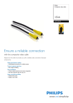 Philips SWV2510 1,5 m Composite video cable