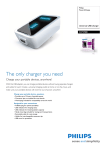 Philips SCM7880 Universal USB charger Power2Charge