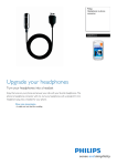 Philips SHH1513 Headphones to phone connector