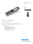 Philips SRU4105 Icon Universal remote control