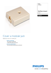 Philips SDJ6019 Surface mount Almond Wall jack