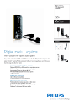 Philips SA4427 2GB* Flash audio player
