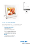 Philips 8FF2FPW 8" LCD 4:3 frame ratio PhotoFrame