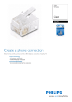 Philips SDJ6703 Clear RJ12 plugs