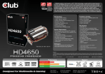 CLUB3D HD 4650, 1024MB, HDMI, Passive Heatpipe 1GB