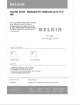 Belkin Impulse Line Slim Back Pack